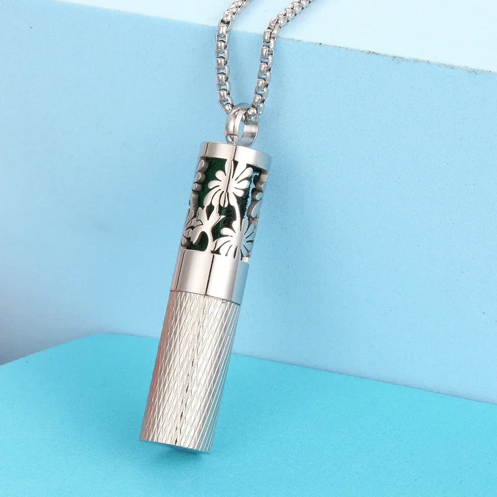 Stainless Steel Aromatherapy Locket Necklace