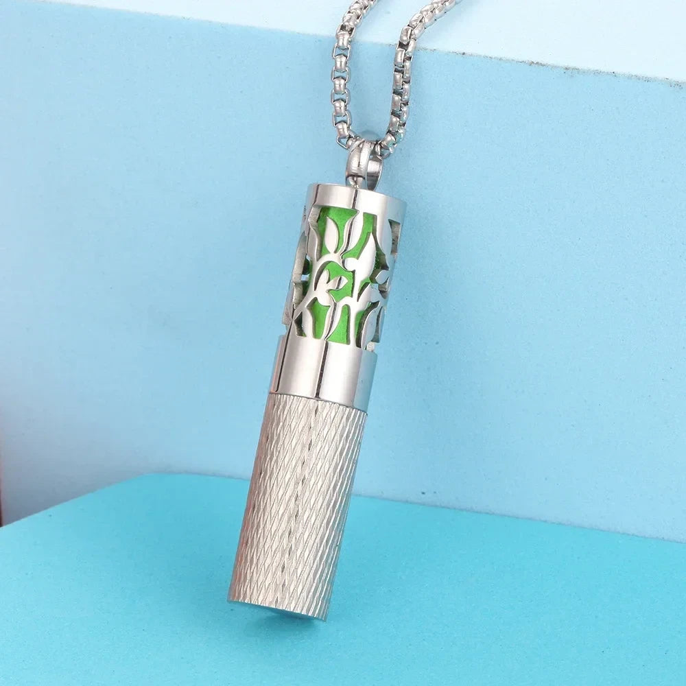 Stainless Steel Aromatherapy Locket Necklace