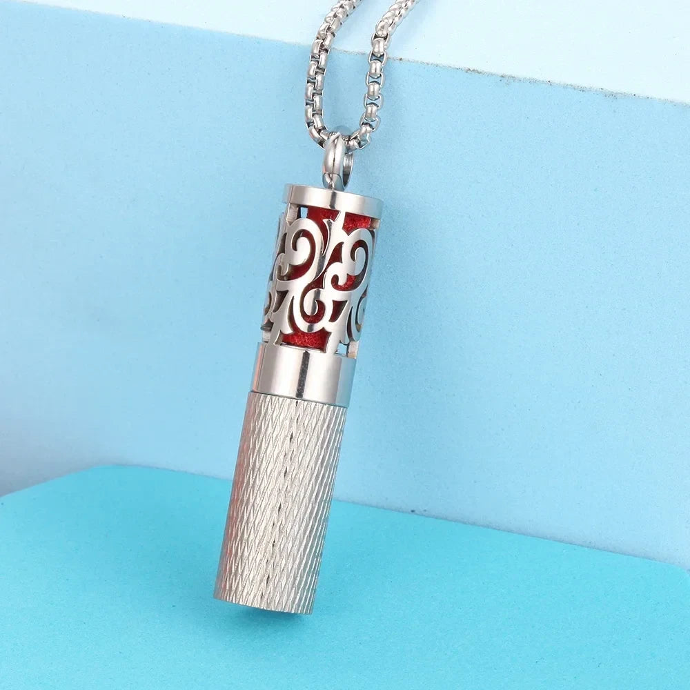 Stainless Steel Aromatherapy Locket Necklace