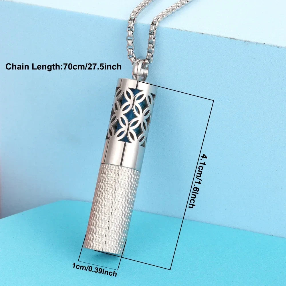 Stainless Steel Aromatherapy Locket Necklace