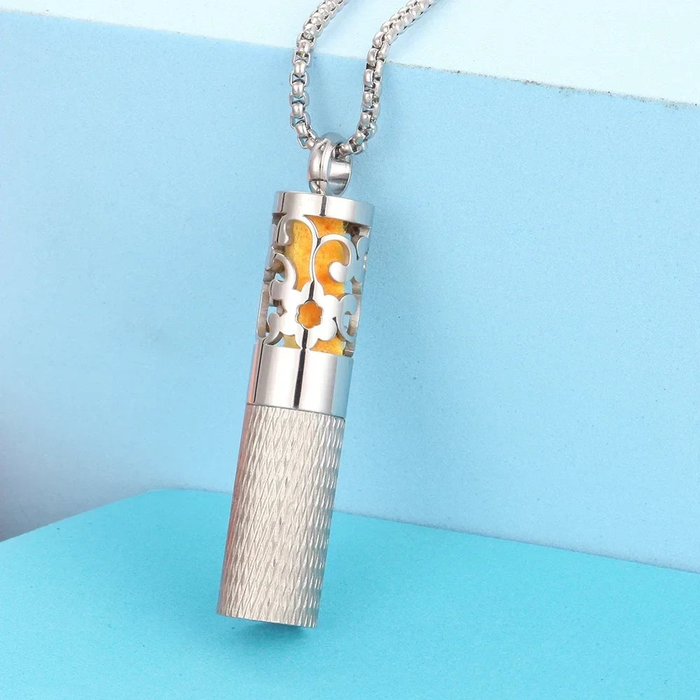 Stainless Steel Aromatherapy Locket Necklace