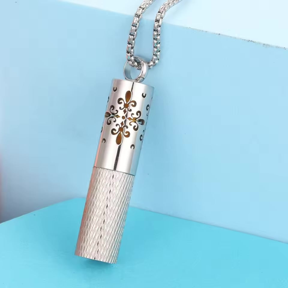 Stainless Steel Aromatherapy Locket Necklace