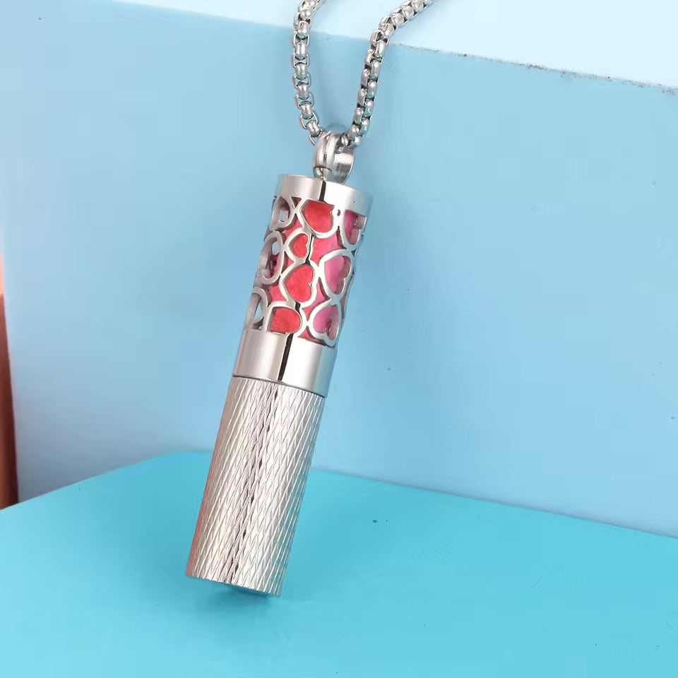 Stainless Steel Aromatherapy Locket Necklace