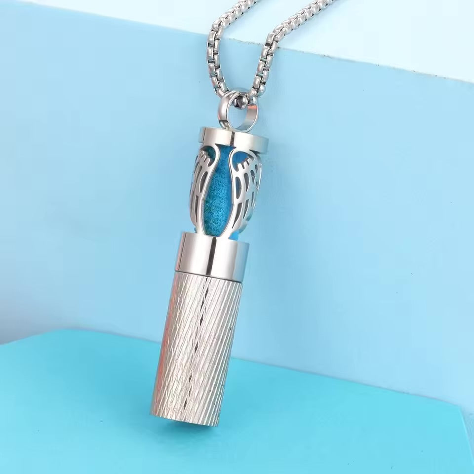 Stainless Steel Aromatherapy Locket Necklace