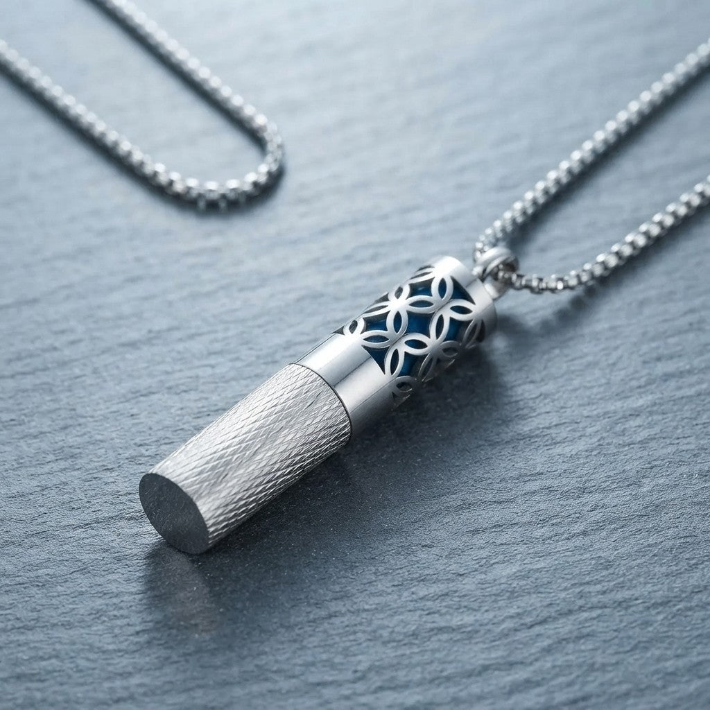 Stainless Steel Aromatherapy Locket Necklace